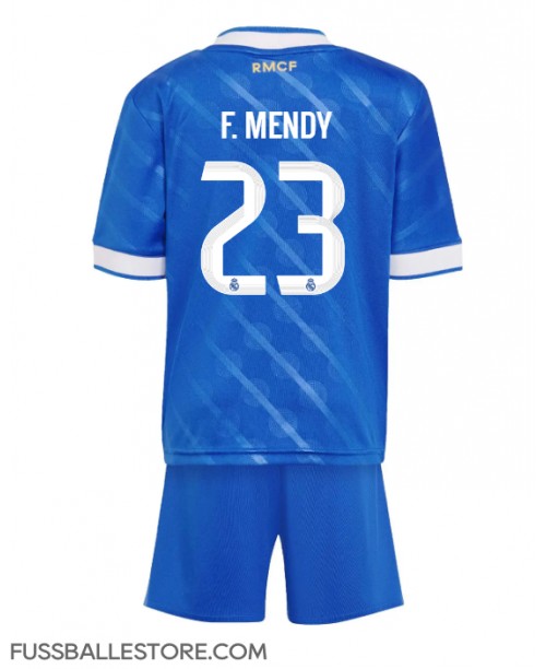 Günstige Real Madrid Ferland Mendy #23 3rd trikot Kinder 2025-26 Kurzarm (+ Kurze Hosen)